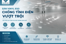 Cách Vệ Sinh Sàn Vinyl ESD Chống Tĩnh Điện Đúng Chuẩn, Duy Trì Hiệu Quả Chống Tĩnh Điện Lâu Dài
