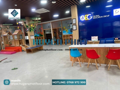 Thi Công Sàn Cuộn Vinyl Cho Trường Mầm Non Tại TP.HCM – Giải Pháp Sàn An Toàn Cho Trẻ Em