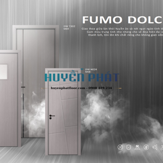 Cửa Nhựa Composite Khói Huyền Ảo