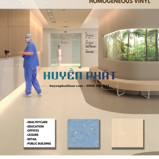 Sàn Cuộn Vinyl Kháng Khuẩn TiTan